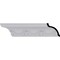 Ekena Millwork 3 1/2"H x 3 3/8"P x 4 7/8"F x 94 1/2"L, (3 7/8" Repeat), Lunel Crown Moulding MLD03X03X04LU - alternate 1